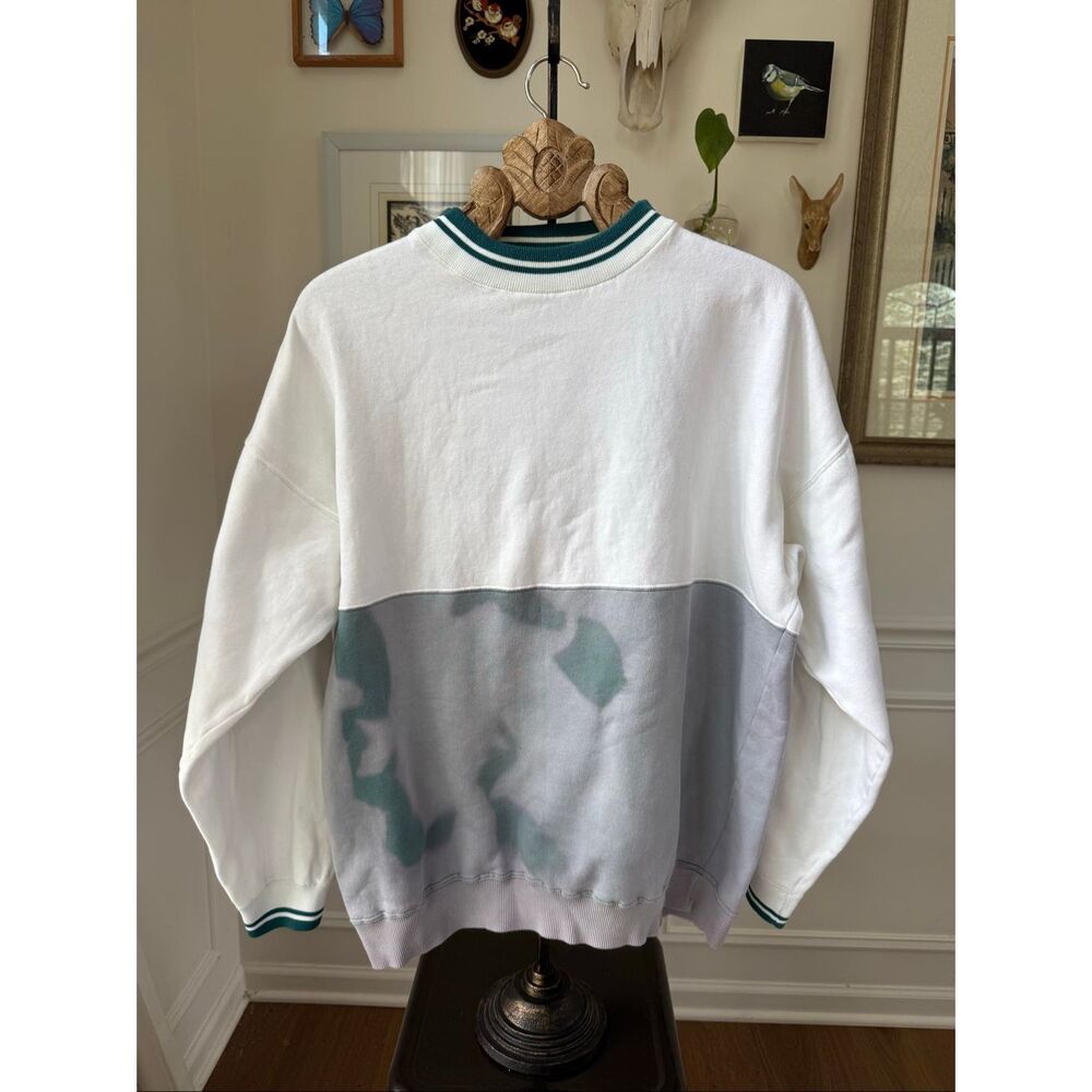 Vintage 90s Nuovo Jeanswear Mock Neck Sweatshirt Reverse Tie Dye XL